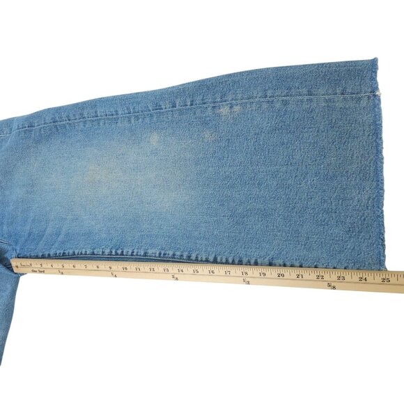 Banana Republic Crop Denim Womens Size 30 Mid Rise Wide Leg Raw Hem Jeans - Picture 5 of 15